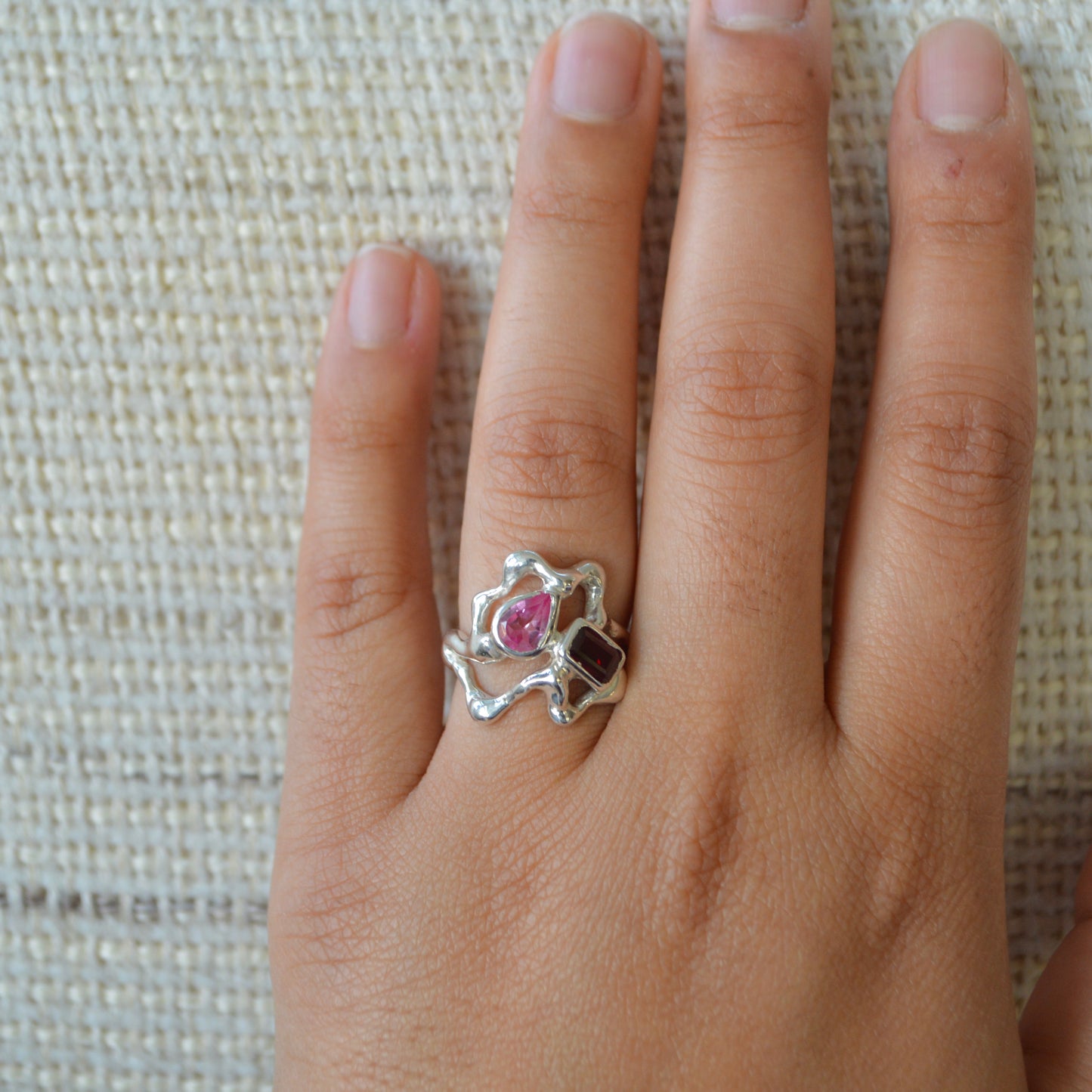 Wavy Dual Ring