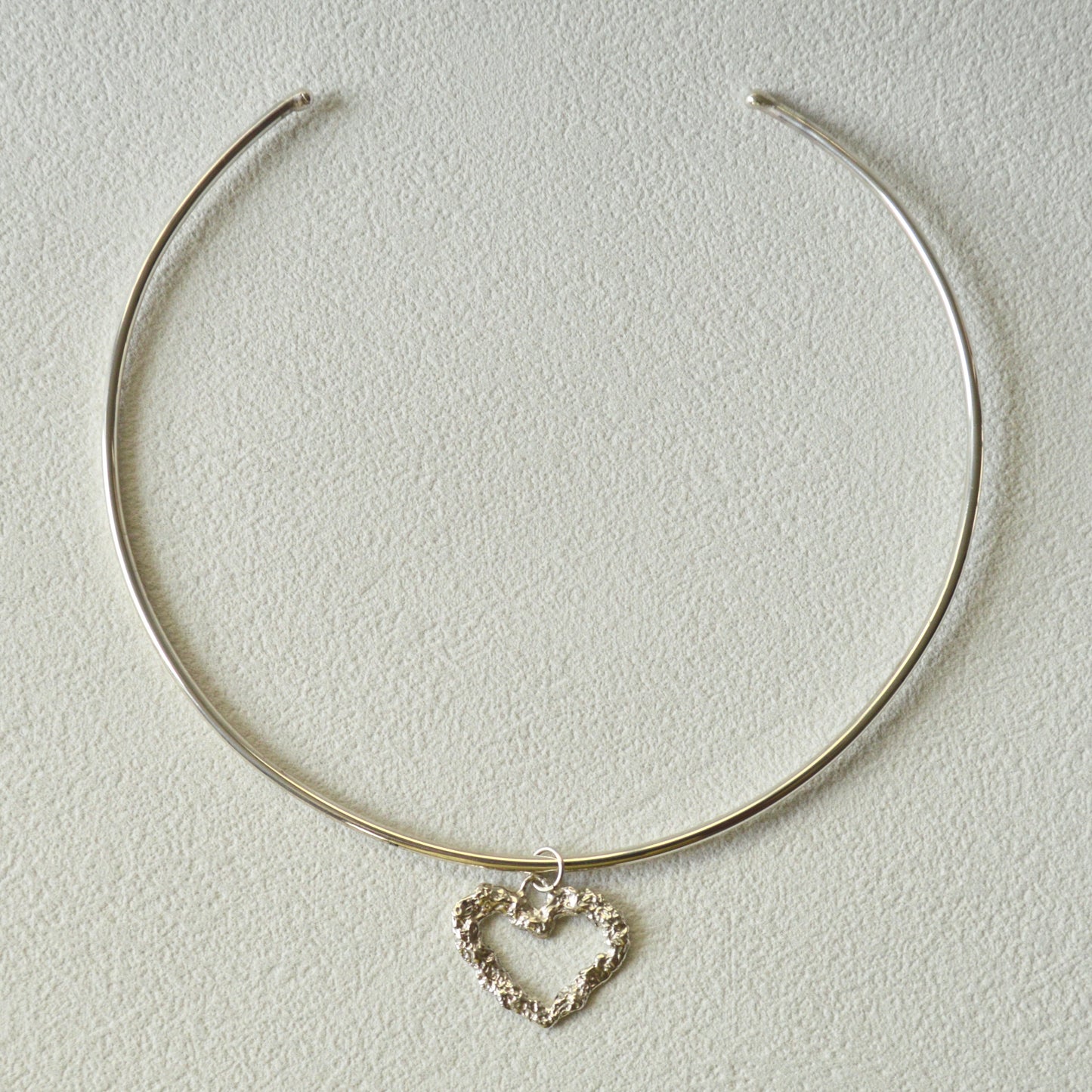 Mini Textured Heart Pendant