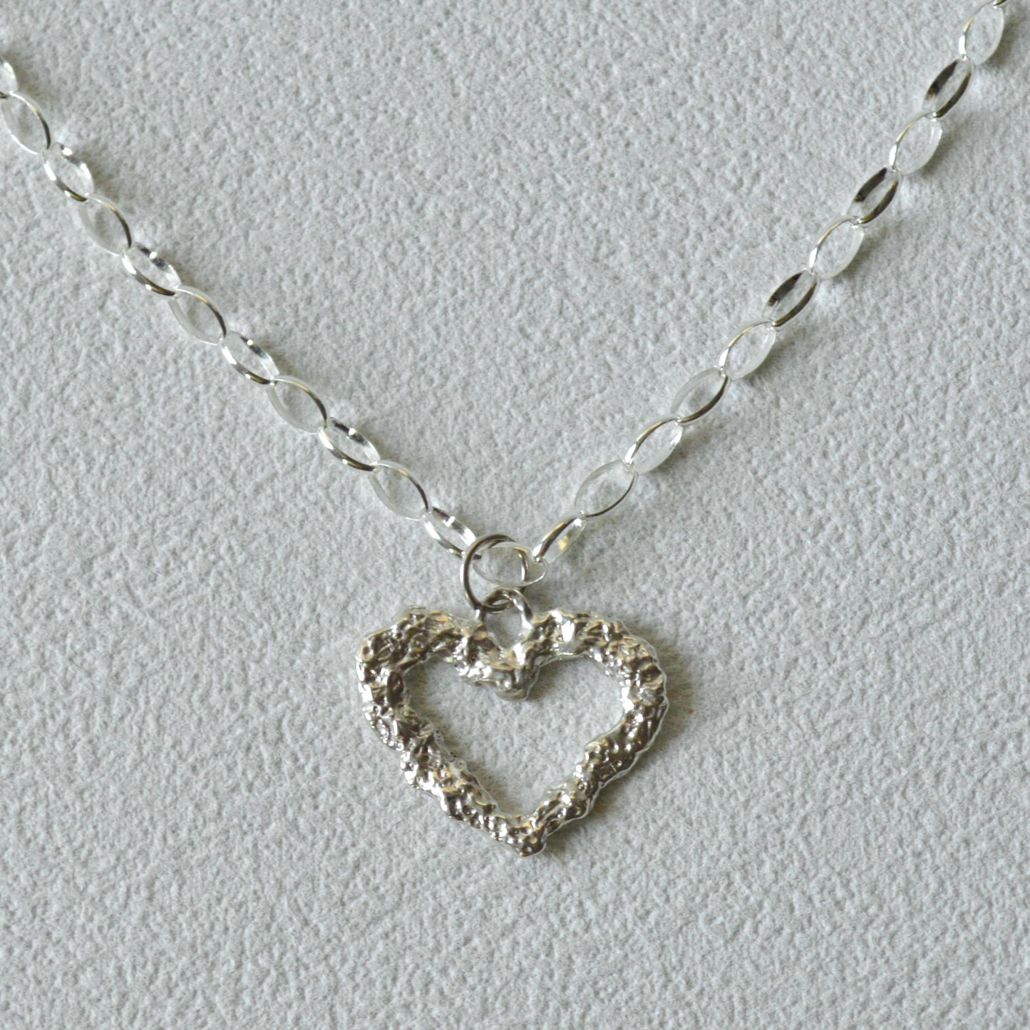 Mini Textured Heart Pendant