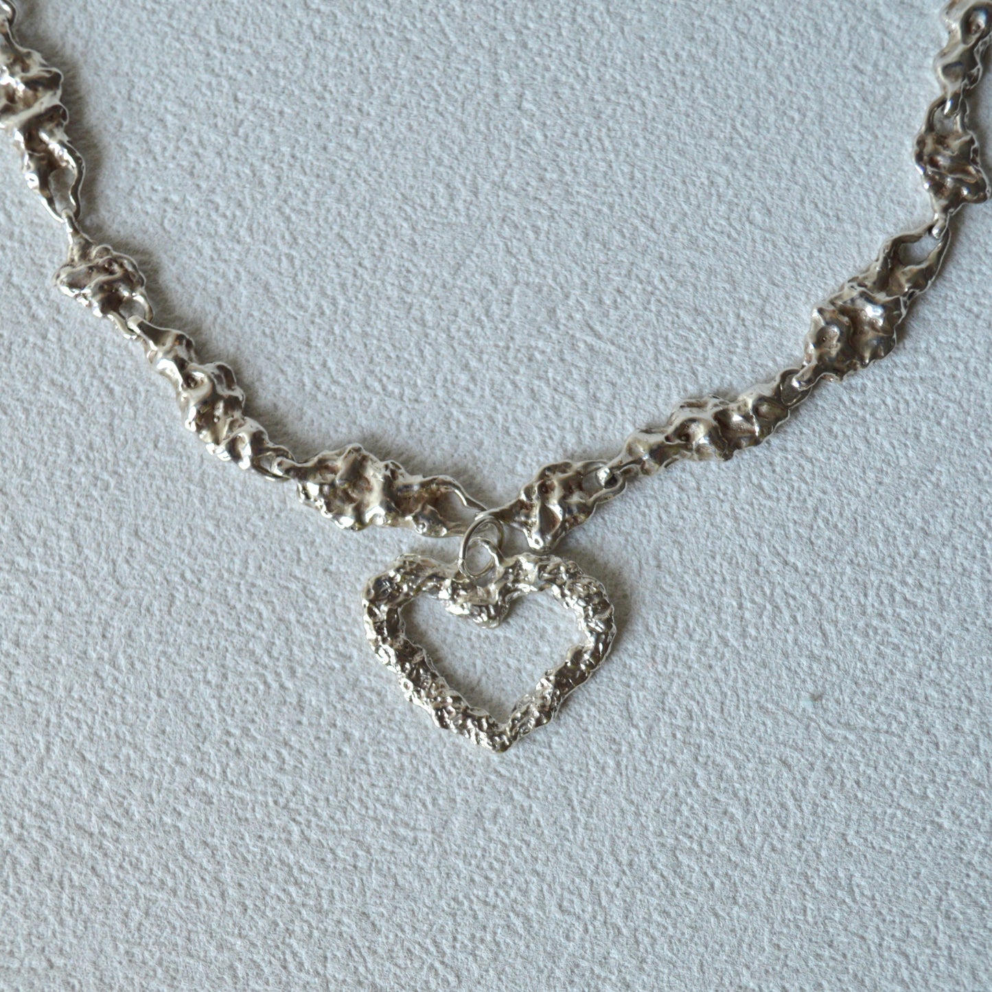 Mini Textured Heart Pendant