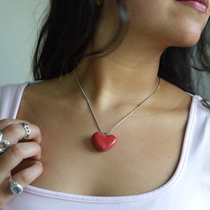 Ceramic Heart Necklace
