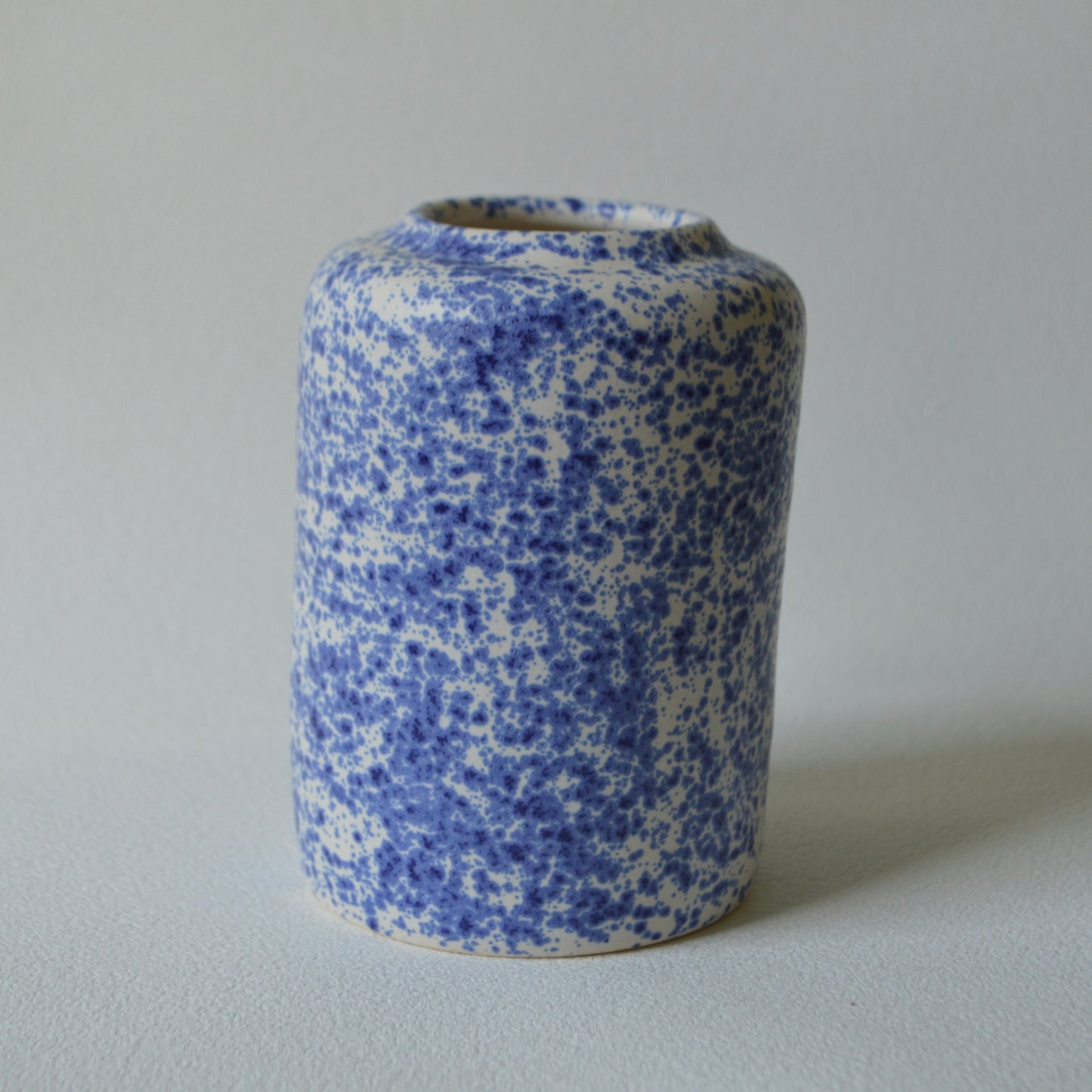 Blue Speck Vase