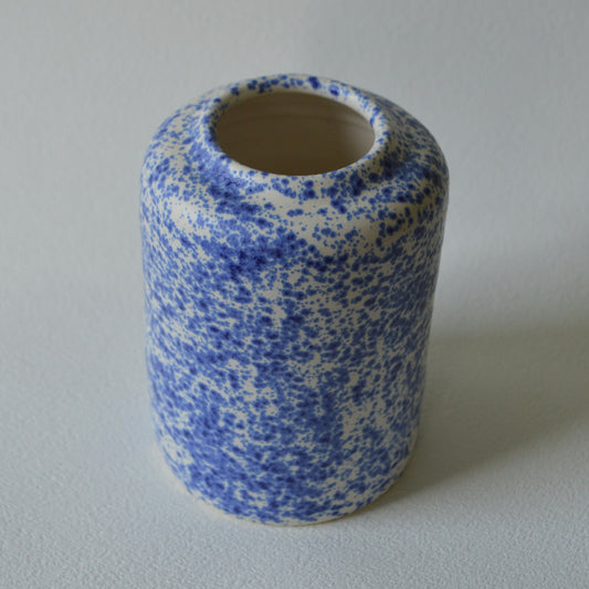 Blue Speck Vase